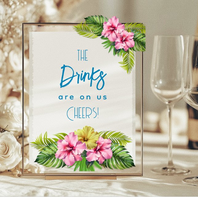 Tropical Open Bar Acrylic Sign (Creator Uploaded)