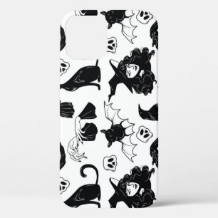 Tropical Orange Grey: Vintage Pattern iPhone 12 Case