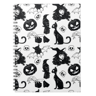 Tropical Orange Grey: Vintage Pattern Notebook