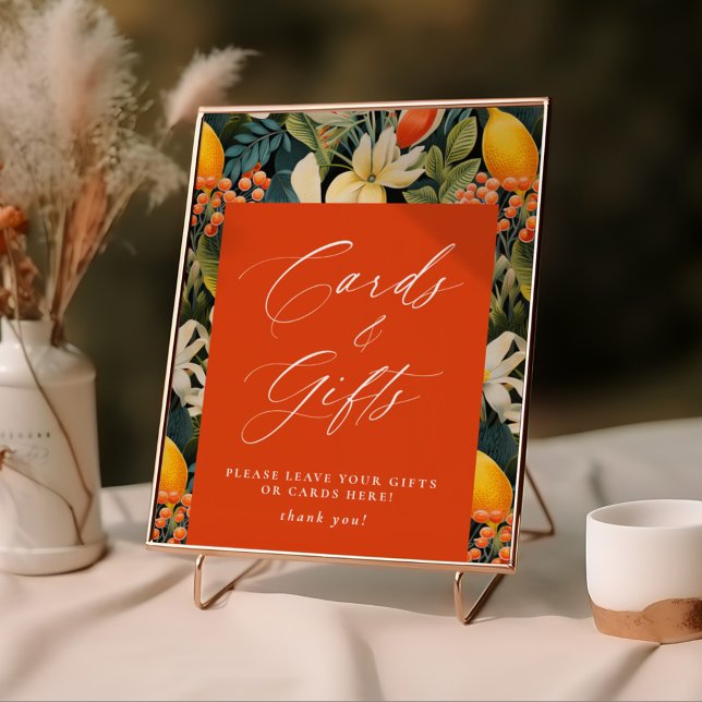 Tropical Orange Paradise Cards & Gifts Poster (Creator Uploaded)