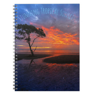 Tropical Orange Sunset Notebook