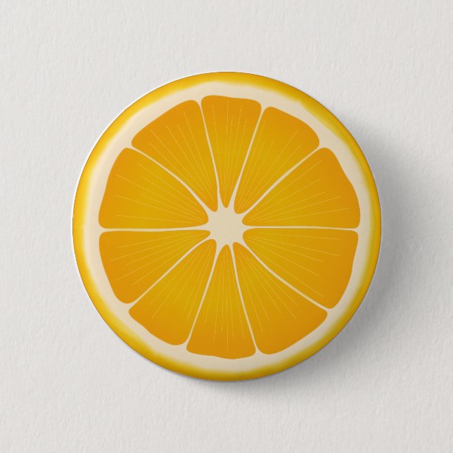 Tropical Orange Taste of Sunshine 6 Cm Round Badge (Front)