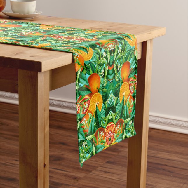 TROPICAL ORANGES TABLE RUNNER (In Situ)