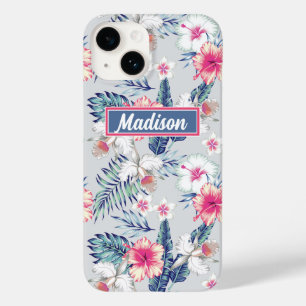 Tropical Orchid Floral Pattern Case-Mate iPhone 14 Case