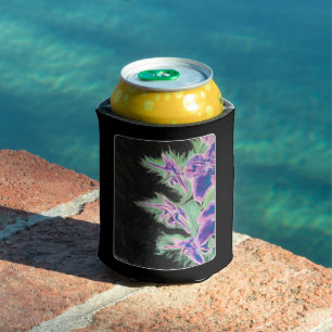 'Tropical Orchid' Painting on a Can Cooler