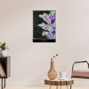 'Tropical Orchid' Painting on a  Poster