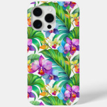 Tropical orchid pattern