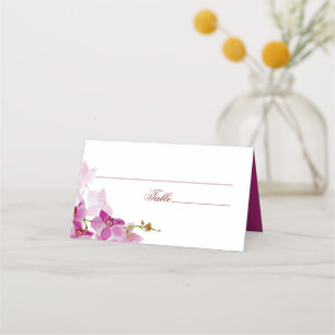 Tropical Orchid Wedding Place Card