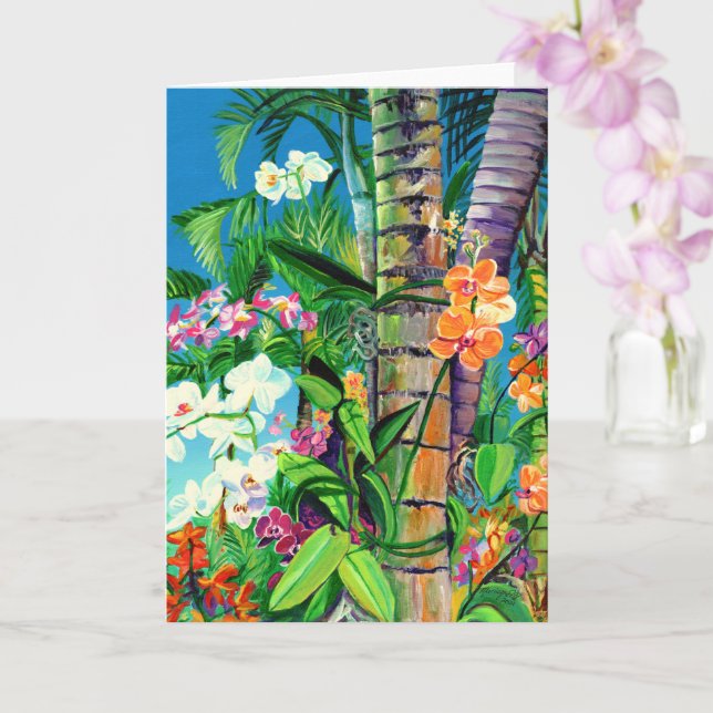 Tropical Orchids of Hawaii Card (Orchid)