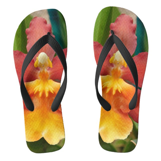 Tropical Orchids Thongs (Footbed)