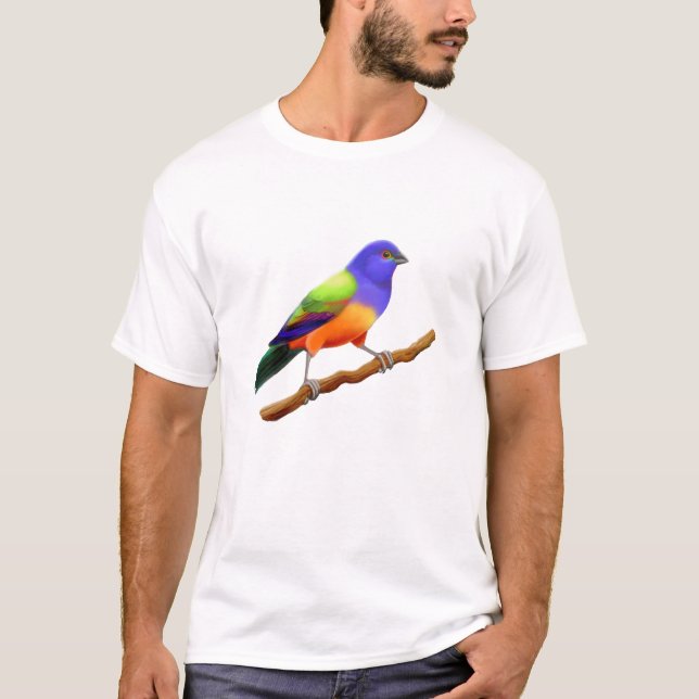 Tropical Painted Bunting T Shirt (Front)