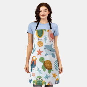 Tropical Palm All-Over Print Apron Gift