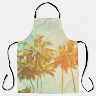 Tropical Palm Coast: Vintage Film. Apron
