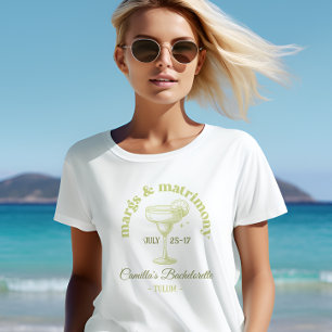 Tropical Palm Cocktail Bachelorette T-Shirt