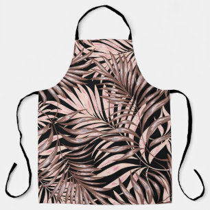 Tropical Palm: Jungle Floral Pattern. Apron