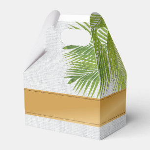 Tropical Palm Leaf Gable Favour Box