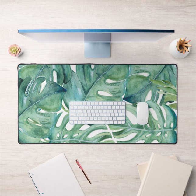 Tropical Palm Leaf Greenery Office Decor Desk Mat (Office 1)