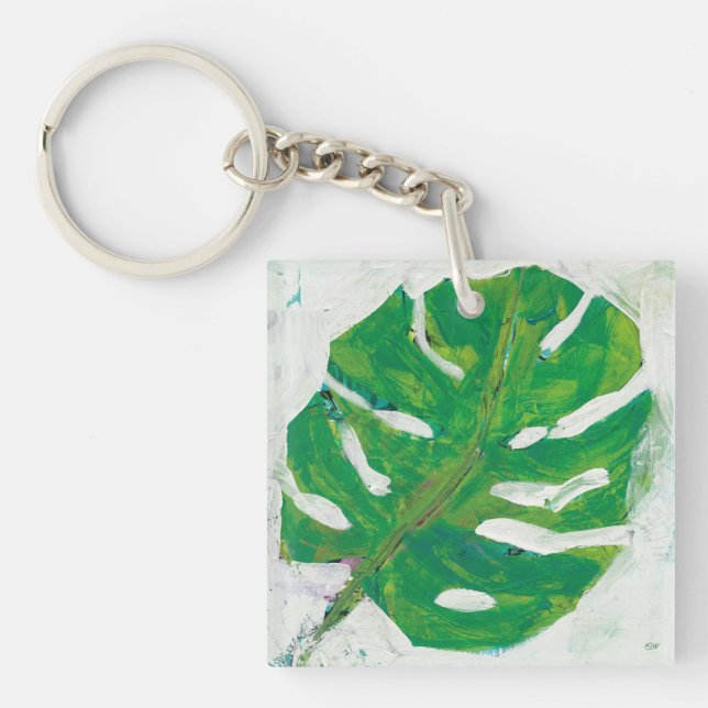 Tropical | Palm Leaf Key Ring (Front)