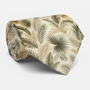 Tropical Palm Leaf Luxury Tie