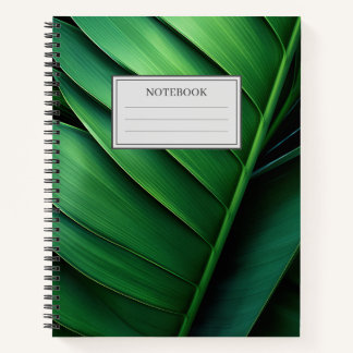 Tropical Palm Leaf Notebook