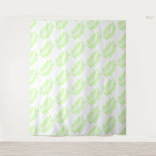 Tropical Palm Leaf Pattern Tapestry