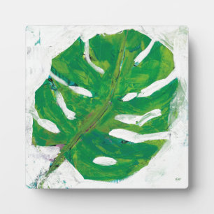 Tropical Palm Leaf Plaque