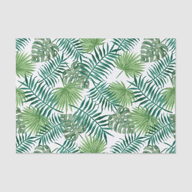 Tropical Palm Leaf Tissue Paper (Front)