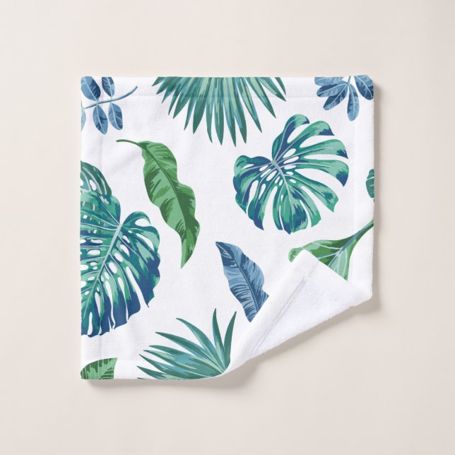 Tropical Palm Leaf Towel Set (Wash Cloth)