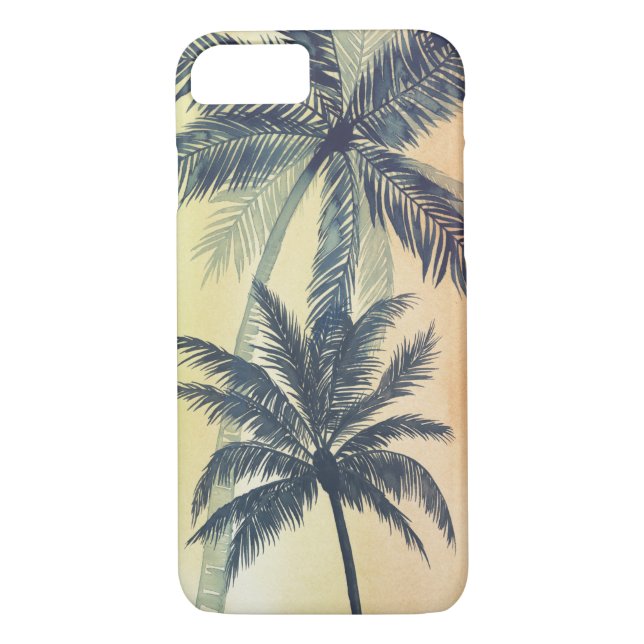 Tropical Palm Leaves Case-Mate iPhone Case (Back)