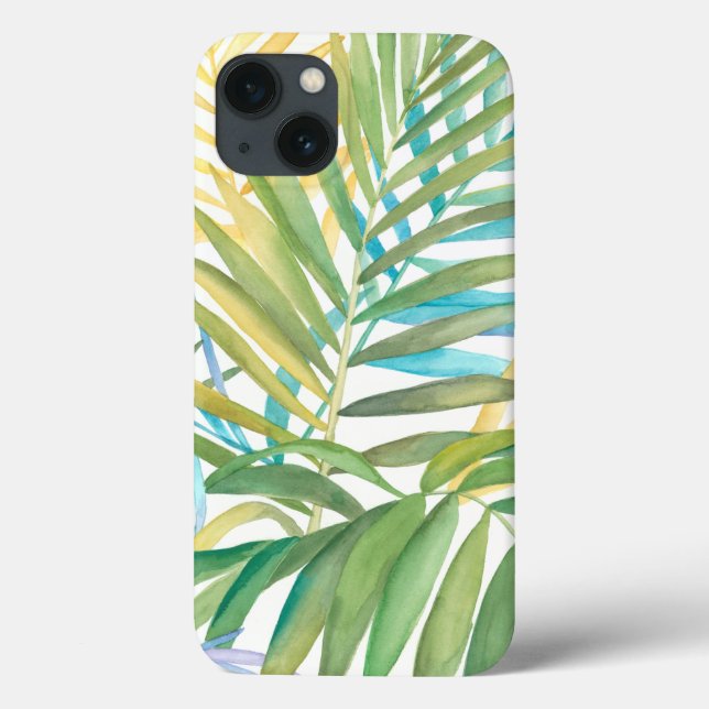 Tropical Palm Leaves Case-Mate iPhone Case (Back)