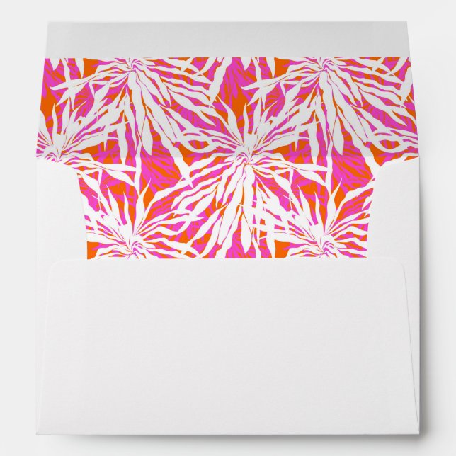 Tropical Palm Leaves Envelope (Back (Bottom))
