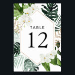 tropical palm leaves greenery floral wedding table number<br><div class="desc">tropical palm leaves greenery floral wedding table number.</div>