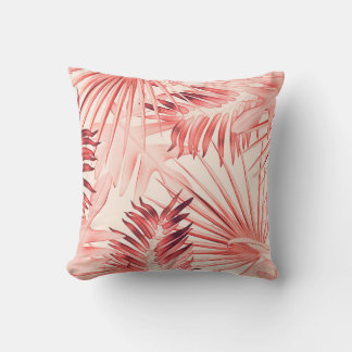 Tropical Palm Leaves, Hawaiian Stylish Pattern. Cushion