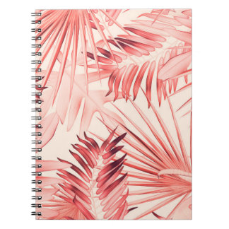 Tropical Palm Leaves, Hawaiian Stylish Pattern. Notebook