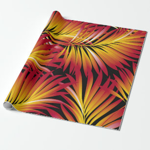 Tropical palm leaves, jungle leaves. vintage flora wrapping paper