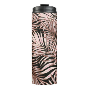 Tropical palm leaves, jungle. Vintage floral patte Thermal Tumbler