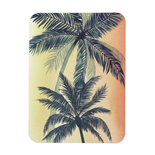 Tropical Palm Leaves Magnet (Vertical)
