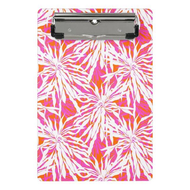 Tropical Palm Leaves Mini Clipboard (Front)