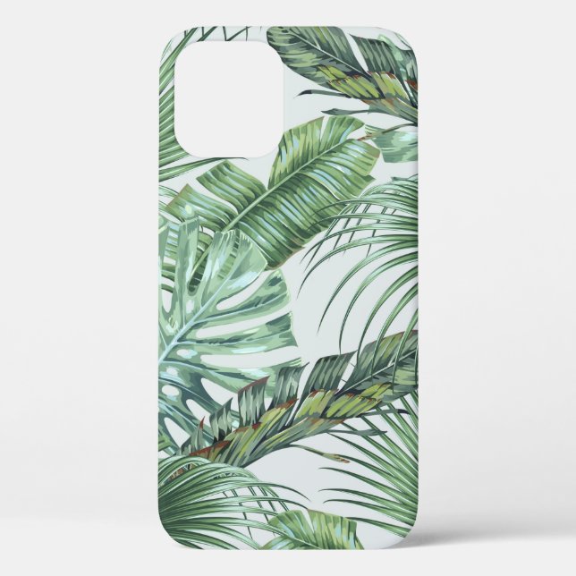 Tropical palm leaves, monstera, banana leaf, jungl Case-Mate iPhone case (Back)