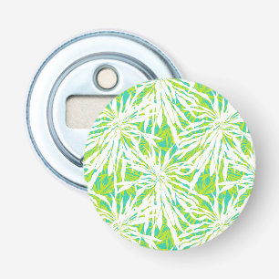 Tropical Palm Leaves Pattern Bottle Opener