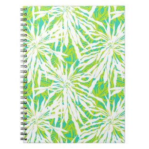 Tropical Palm Leaves Pattern Notebook