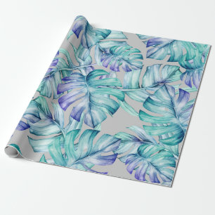 Tropical Palm Leaves Pattern Wrapping Paper