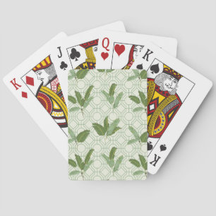 Tropical Palm Leaves Playing Cards