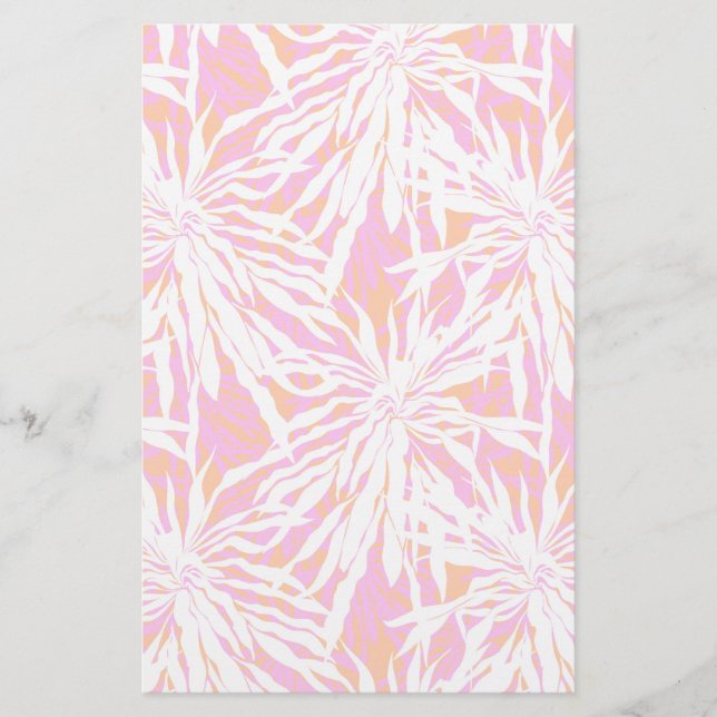 Tropical Palm Leaves Stationery (Front)