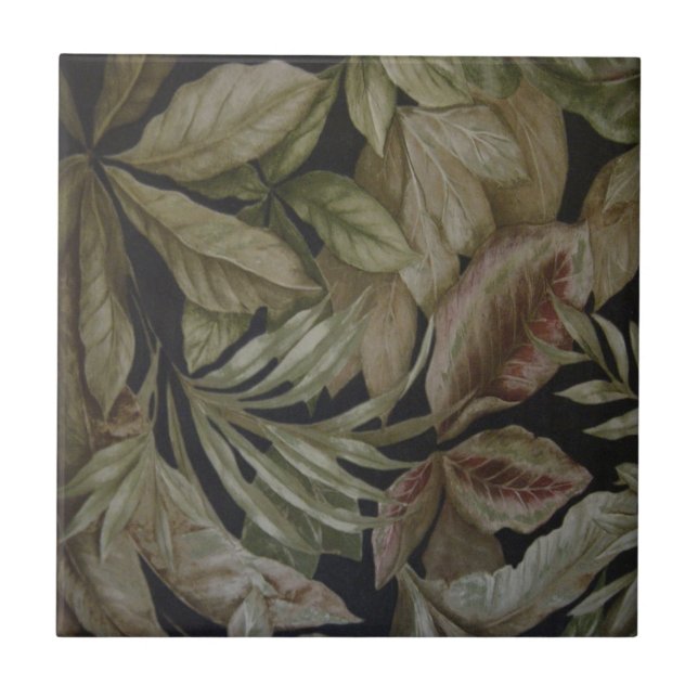 TROPICAL PALM LEAVES TILE (Front)