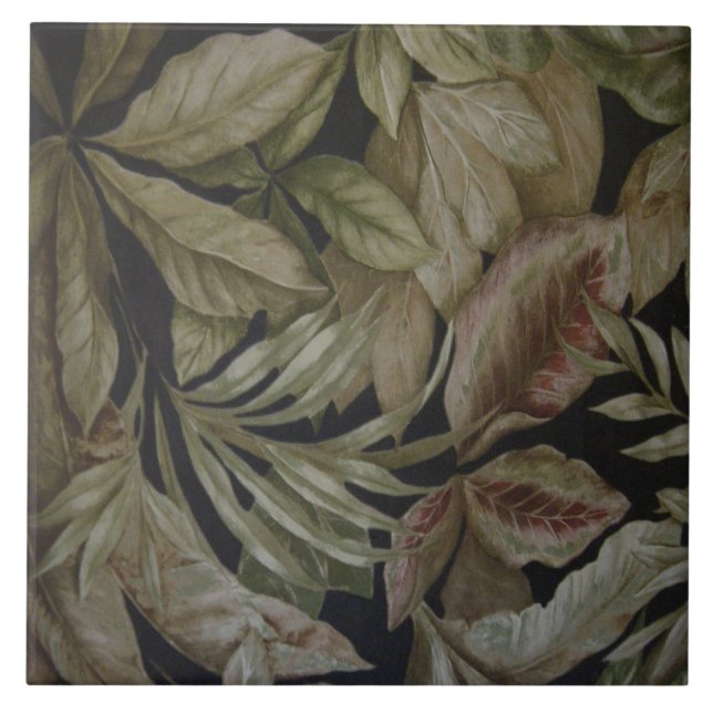 TROPICAL PALM LEAVES TILE (Front)