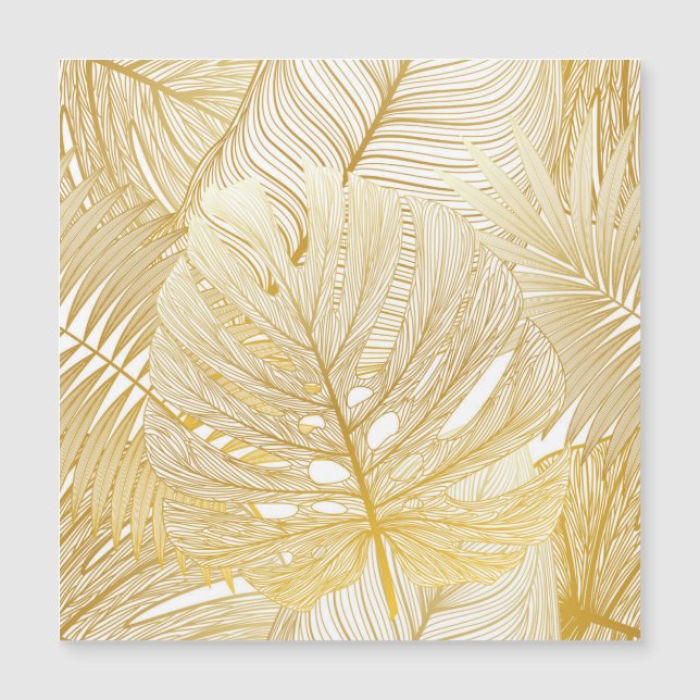 Tropical palm leaves: vintage pattern. (Front)