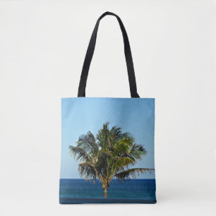 Tropical Palm Ocean Vista Dual‑Side Design Tote Bag