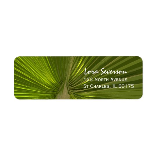 Tropical Palm Return Address Label