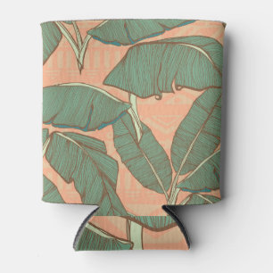 Tropical Palm: Seamless Leaf Background Can Cooler